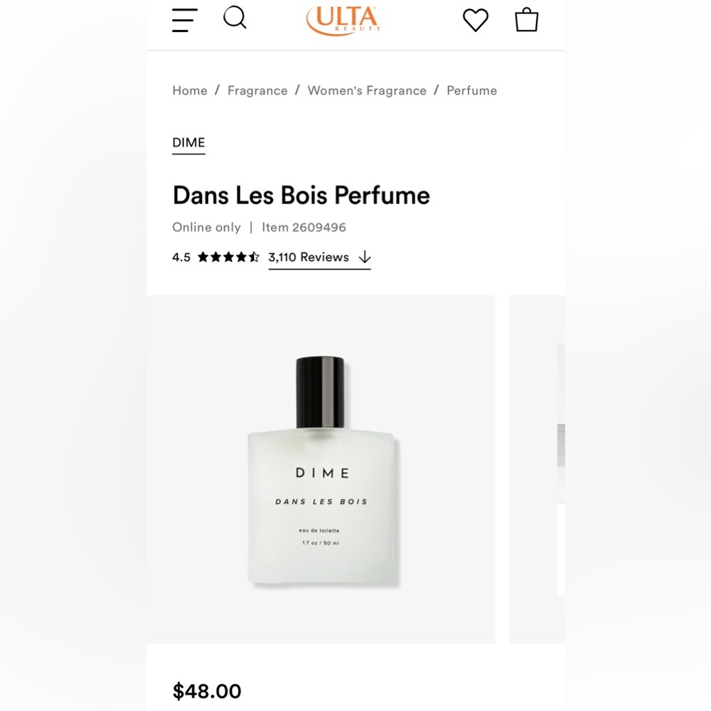 Dime perfume Dans Les Bois